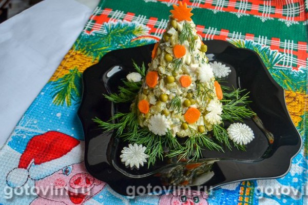 Новогодний салат «Ёлочка»