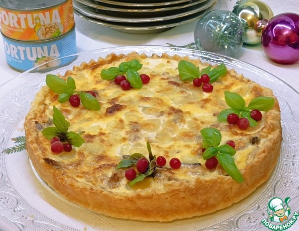 Киш-лорен с сыром и тунцом Киш-лорен с сыром и тунцом