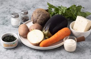 Вегетарианский салат «Селедка под шубой» на год Дракона Вегетарианский салат «Селедка под шубой» на год Дракона