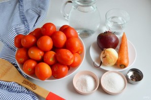 Консервированные помидоры со свеклой Консервированные помидоры со свеклой