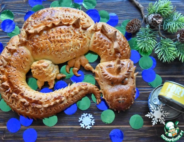 Пирог "Дракон 2024"