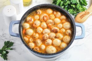 Грибовница из замороженных грибов Грибовница из замороженных грибов