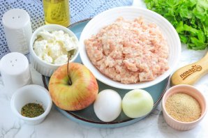 Котлеты с творогом и яблоком Котлеты с творогом и яблоком