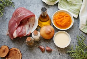 Мясо в тыквенном соусе Мясо в тыквенном соусе