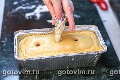 Мясной с фисташками террин в тесте Мясной с фисташками террин в тесте