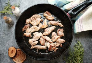 Лингвини с курицей Лингвини с курицей