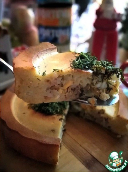 Пирог с начинкой из тунца Пирог с начинкой из тунца