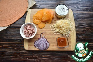 Томатная галета с тунцом