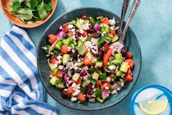 
Классический Греческий салат – 9 пошаговых рецептов с фетаксой	