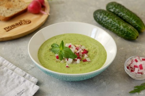 Гаспачо из огурцов Гаспачо из огурцов