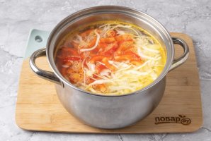 Борщ без мяса без зажарки со свеклой Борщ без мяса без зажарки со свеклой