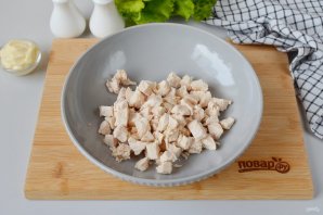 Новогодний салат с мандаринами Новогодний салат с мандаринами