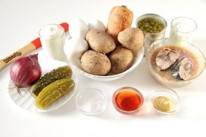 Оливье с тунцом Оливье с тунцом