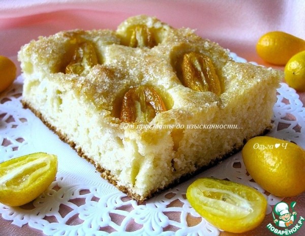 Пирог с кумкватом