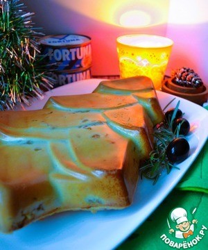 Заливной пирог с тунцом и жареным луком Заливной пирог с тунцом и жареным луком