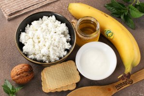 Творог с бананом Творог с бананом