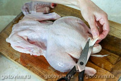 Утка, запеченная в рукаве с глазурью из соевого соуса с медом и апельсиновым соком