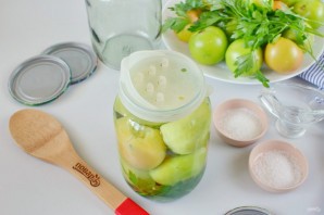 Консервированные зеленые помидоры Консервированные зеленые помидоры