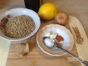 Чечевица с имбирем и лимонной цедрой Чечевица с имбирем и лимонной цедрой