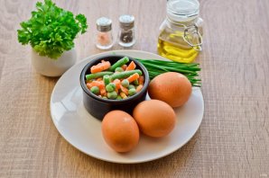 Яичница с мексиканской смесью Яичница с мексиканской смесью