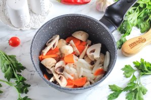 Японский суп с лососем Японский суп с лососем