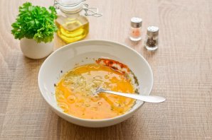 Спаржевая фасоль в яйце с сыром