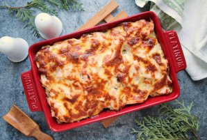 Картошка с копченой курицей в духовке