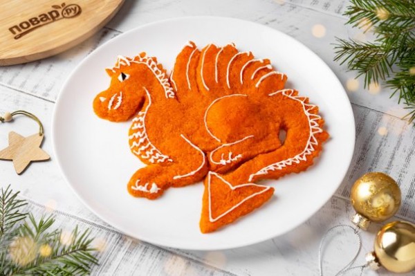 Салат из моркови и тофу на год Дракона Салат из моркови и тофу на год Дракона