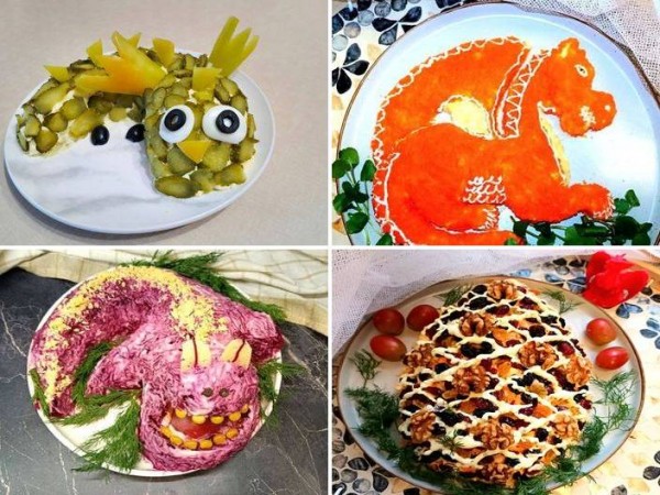 
Салат на Новый 2024 год в виде Дракона – 4 простых и вкусных рецептов	