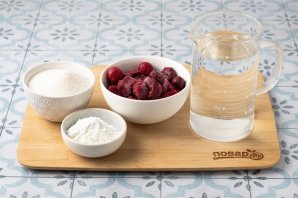 Кисель из замороженной вишни