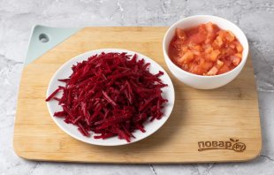 Борщ без мяса без зажарки со свеклой Борщ без мяса без зажарки со свеклой