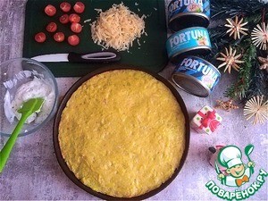 Большой запечённый "драник" с начинкой Большой запечённый "драник" с начинкой