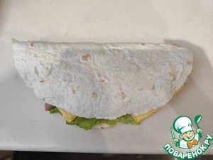 Бургер в лепёшке