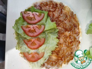 Бургер в лепёшке