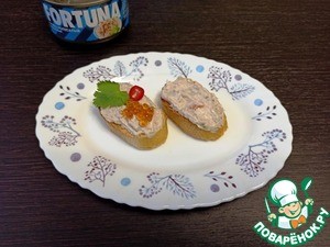 Бутерброды "Праздничные" с пикантным рыбным паштетом