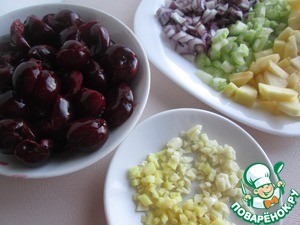 Чатни из ревеня с вишней