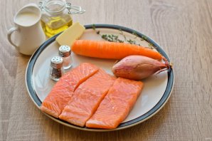 Семга в сливочном соусе запеченная в духовке