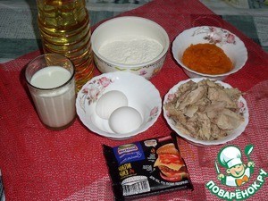 Тыквенные блины с мясом и сыром Тыквенные блины с мясом и сыром