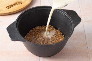 Каша из полбы с бананом Каша из полбы с бананом