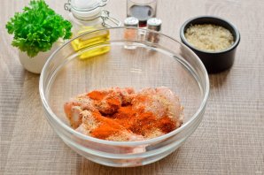 Курица в меде с рисом Курица в меде с рисом