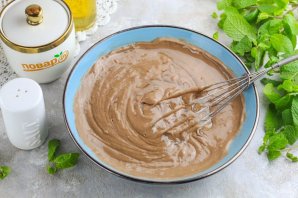 Шоколадные оладьи на кефире Шоколадные оладьи на кефире