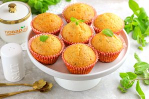 Тыквенные кексы с грецкими орехами Тыквенные кексы с грецкими орехами