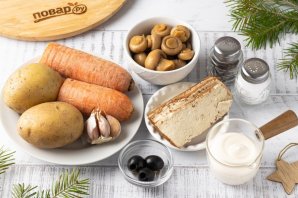 Салат из моркови и тофу на год Дракона Салат из моркови и тофу на год Дракона