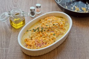 Семга в сливочном соусе запеченная в духовке