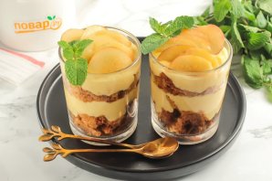 Трайфлы с персиком Трайфлы с персиком