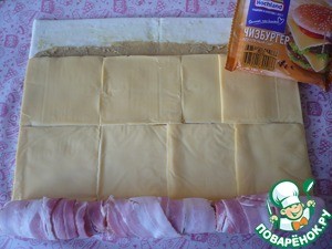 Слоеные рулетики с плавленым сыром Слоеные рулетики с плавленым сыром