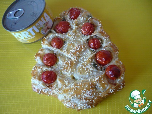 Рождественская елка из слоеного теста