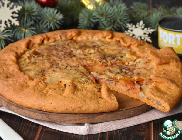 Томатная галета с тунцом