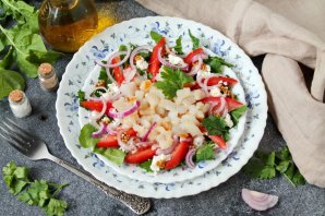 Салат из копченого палтуса Салат из копченого палтуса