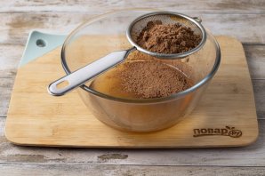 Кекс с яблоками и какао Кекс с яблоками и какао